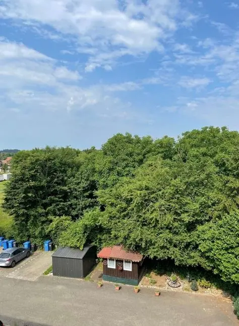 Blick vom Balkon