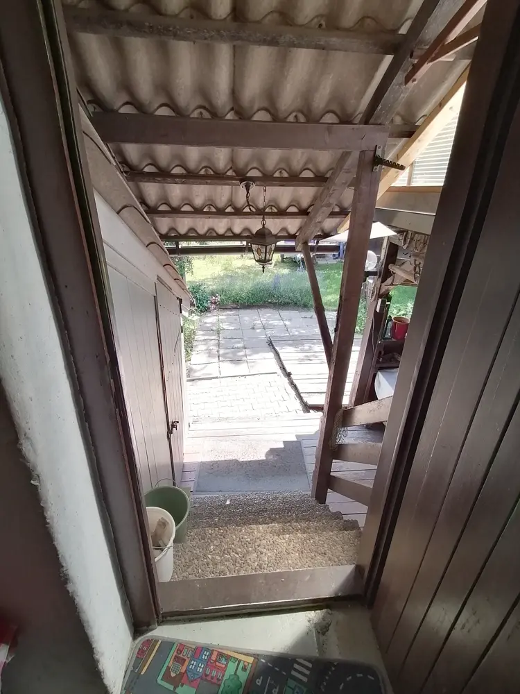 Treppe zum Garten